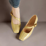 Viora | Leather Heeled Shoes Mary Jane
