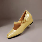 Viora | Leather Heeled Shoes Mary Jane