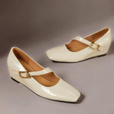 Viora | Leather Heeled Shoes Mary Jane