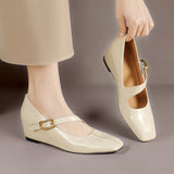 Viora | Leather Heeled Shoes Mary Jane